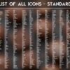 List of the Standard Icons of the Chocolate Dreams Icon Pack