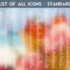 List of the Standard Icons of the Ice Cream Icon Pack