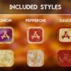 Styles of the Pizza Party Icon Pack